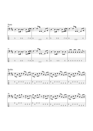 «. «                            «. «
Ponte
    ## œ »œ . »œ œ œ »œ nœ œ « « « « « œ »œ . »œ œ œ »œ nœ œ « « « « «
                               « «
                   » »» » ˆ « « « « »» »» »» »» »»» »» »»» »»» « « « « «
                                                               ˆ «
67

l ? »»» »» »» »»» »» »» » l »»
========================= l        «ˆ « « l »
                                   ˆ
                                   «« ˆ  ˆ        »       l        «ˆ ˆ =
                                                                   «« « «
                                                                   ˆ     ˆ
l                         l                l              l                l
lT                        l                l              l                l
lBA    5      5 5    7 8 l 9
                                  2 2
                                        0  l 5 5 5   7 8 l 9
                                                                  2 2
                                                                        0  l


                                       «. «
    ## œ »œ . »œ œ œ »œ nœ œ « « « « « œ œ . »œ œ œ »œ « « « ˆ ˆ « « ‰
        »»» »» »» »»» »»» »» »»» l »»» « « « « « l »»» »»» »» »»» »»» »» l « « « « « « « =l
                                       ˆ «                                  ˆ «« ««««
71

l=========================
  ?                                        «ˆ « «
                                           ˆ
                                           «« ˆ  ˆ                          « ˆˆ ««ˆj   ˆ
l                                l                 l                     l                l
lT                               l                 l                     l                l
lBA    5       5 5        7 8 l 9
                                          2 2
                                                0  l 5     5 5        5  l 4 4 4 4 4 4 4  l


    ## »œ »œ »œ »œ « « « « »œ »œ »œ »œ « « « « »œ »œ »œ »œ « « « « »œ »œ »œ »œ « « « «
Refrão

        »»» » »» »» « « « « l »»» » »» »» « « « « l »»» » »» »» « « « « l »»» » »» »» « « « =l
                    ˆ ˆ« ˆ
                    « «ˆ «                ˆ ˆ« ˆ
                                          « «ˆ «                ˆˆ«ˆ
                                                                ««ˆ«                  ˆˆ««
                                                                                      ««ˆ«
75

=========================
l?           »                     »                     »                     »             ˆ
l                           l                     l                     l                      l
lT                          l4 2 4 2              l4 2 4 2              l4 2 4 2               l
lB                    4 2 4 l               4 2 4 l               4 2 4 l               4 2 4 l
  A    4       2 4 2
            4                     4                     4                     4




     ## »»»»œ »œ »œ »œ ‰ œ œ »œ œ »œ »œ »œ ‰ œ »»œ »œ »œ »œ »œ »œ « « « « »œ »œ »œ »œ « « « «
                                      »
               »» »» »» »J »»» »» l »»» »» »» »» »J » »» l »»» » »» »» « « « « l »»» » »» »» « « « =l
                                                                       ˆˆ«ˆ
                                                                       ««ˆ«                  ˆˆ««
                                                                                             ««ˆ«
79

l=========================
   ?                      »»                      »»                                                ˆ
                                                                »                     »
 l                                l                      l                     l                      l
 lT     4         2 4
                         4 2 4 l
                                    4      2 4
                                                 4 2 4 l 4                     l4 2 4 2               l
 lB                               l                      l               4 2 4 l               4 2 4 l
   A          4                         4                         2 4 2
                                                               4                     4
 