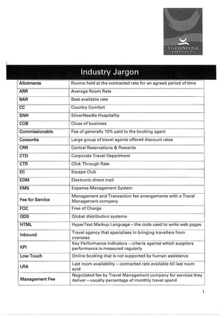 Industry Jargon