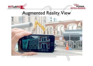 Augmented Reality View
 