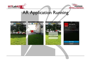 Designing Mobile AR Applications