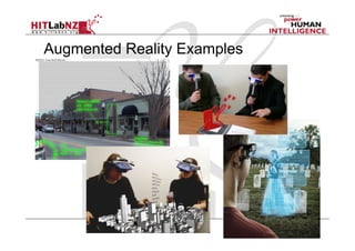 Augmented Reality Examples
  Put AR pictures here
 