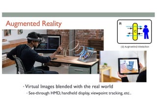 Application in Augmented and Virtual Reality