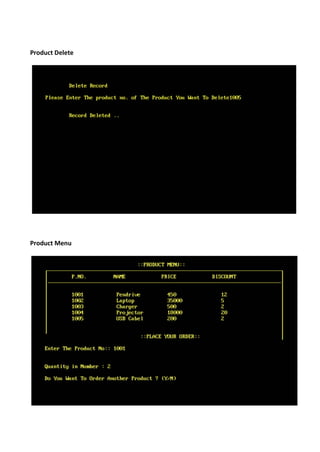 Product Delete
Product Menu
 