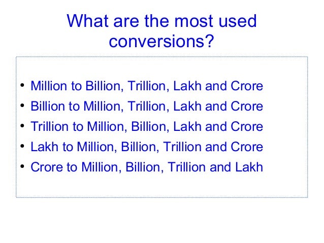 Billion To Million Conversion billion-to-million-conversion