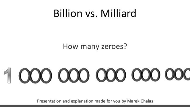 Billion Vs Milliard En
