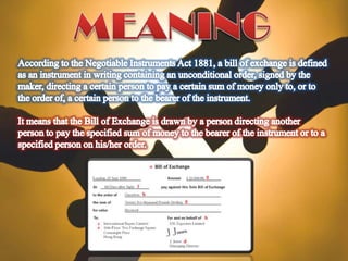 Bill of Exchange