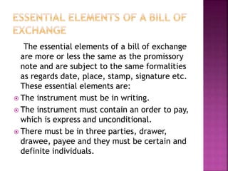 Bill of exchange | PPTX