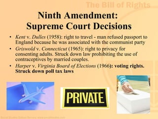 9th amendment court cases