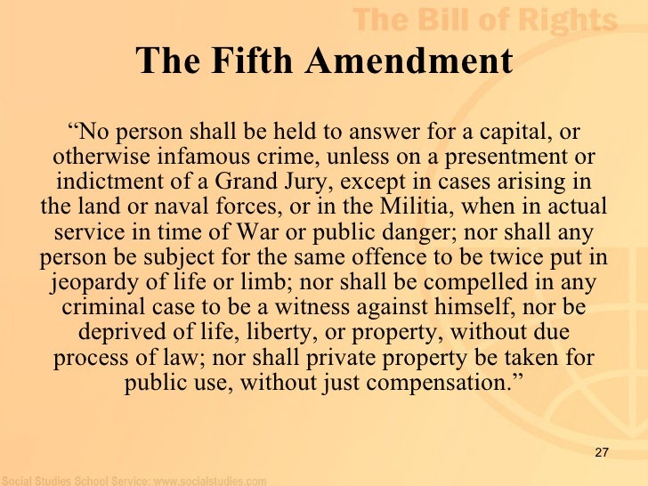 5th amendment