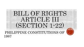 PHILIPPINE CONSTITUTIONS OF
1987
 