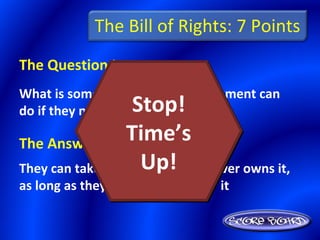Bill of Rights Jeopardy | PPT