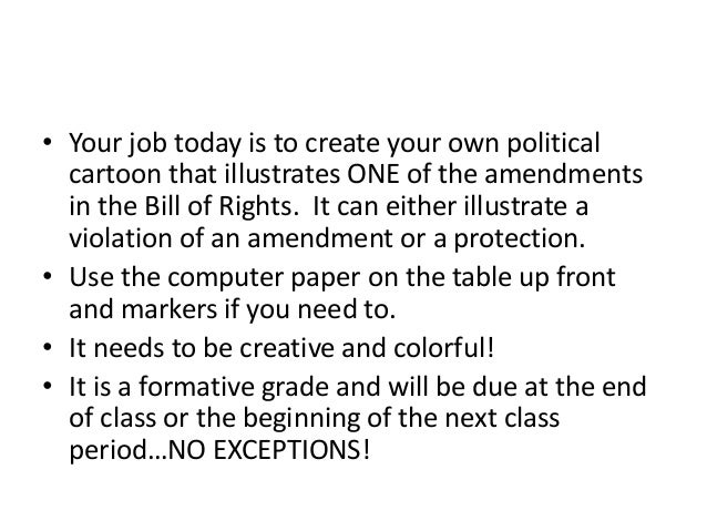bill of rights political cartoon