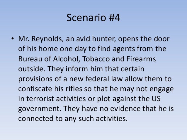 Bill of rights scenarios
