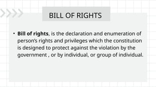Bill of Rights (Section number 12-22) .pptx