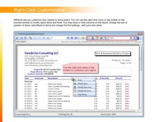BillQuick Reports Tips & Tricks | PPTX