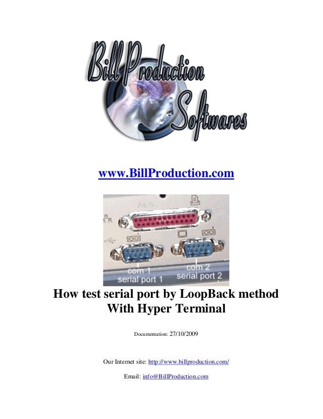 How test your computer “Serial port” RS232 by yourself TST001