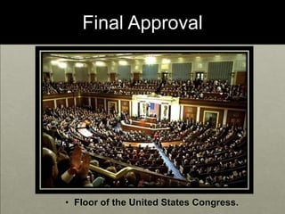 Final Approval Floor of the United States Congress.