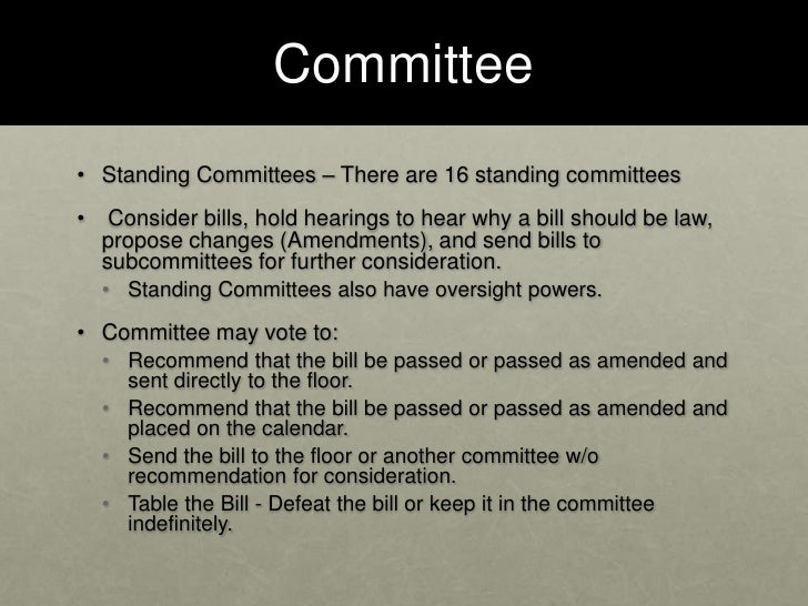 Bill to law