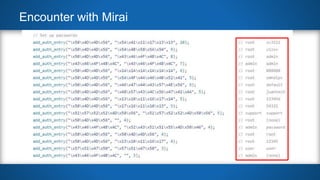 MIRAI: What is It, How Does it Work and Why Should I Care?