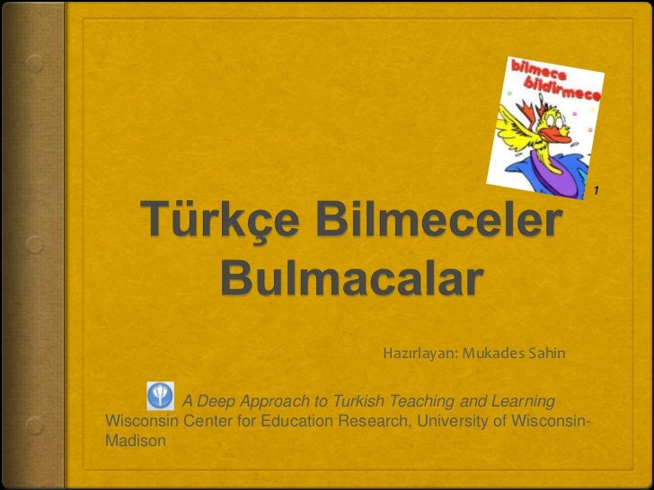 Bilmeceler Bilmeceler