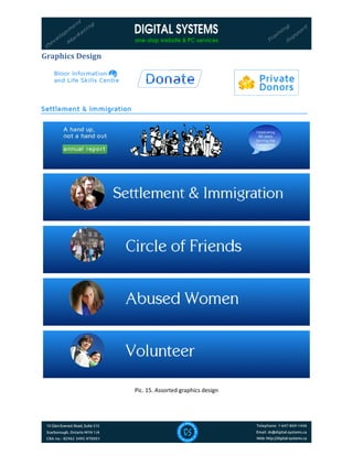 Graphics Design
Pic. 15. Assorted graphics design
 