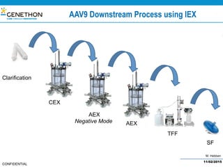 M. Hebben
CONFIDENTIAL
AAV9 Downstream Process using IEX
Clarification
CEX
AEX
AEX
Negative Mode
TFF
11/02/2015
SF
 