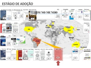 China JapanJapan
GermanyGermany
Middle EastMiddle East
U A EmiratesU A Emirates
QatarQatar
USA
NBINS
20122012
AIA
20082008
20062006
AGC
NATSPEC
20112011
Australia
AEC
20122012
UKUK
COBIM
20122012
FinlandFinland
BoligBIM
20112011
BelgiumBelgium
HKIBIM
20112011
GSA
20122012
USACE
20122012
Singapore
20112011
SingaporeSingapore
St. Ohio Prot.
20122012
St. Georgia
20112011
St. Wisconsin
20092009
Penn State
20112011
MIT Cad&BIM
20112011
Georgia Tech
20112011
South Calif. Univ
20122012
VA BIM
20102010
AFCEE
20112011
Indiana Univ
20122012
St. Texas
20122012
San Antonio City
20112011
New York City
20122012
San Diego Coll.
20122012
Texas Univ.
20122012
Univ. Wash.
20122012
Univ. Los Ang.
20112011
New ZealandNew Zealand
N.Z. BIM Hb
20112011
NBR-15965
20112011
Germany
20142014
BIMNO MUNDO
ESTÁGIO DE ADOÇÃO
 