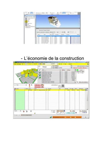- L’économie de la construction
 