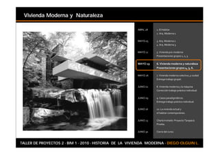 Vivienda Moderna y Naturaleza




TALLER DE PROYECTOS 2 - BIM 1 - 2010 - HISTORIA DE LA VIVIENDA MODERNA - DIEGO OLGUIN L.
 