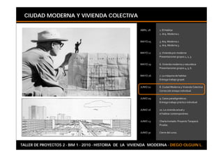 CIUDAD MODERNA Y VIVIENDA COLECTIVA




TALLER DE PROYECTOS 2 - BIM 1 - 2010 - HISTORIA DE LA VIVIENDA MODERNA - DIEGO OLGUIN L.
 
