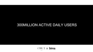 300MILLION ACTIVE DAILY USERS
x
 
