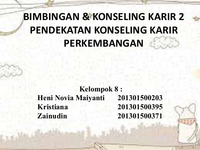 Bimbingan Konseling Karir 2