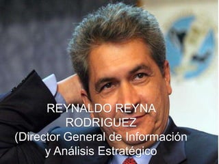 REYNALDO REYNA
          RODRIGUEZ
(Director General de Información
      y Análisis Estratégico
 