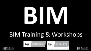 BIM Training & Workshops
 