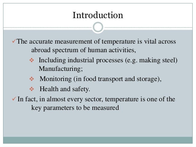 introduction of thermometer