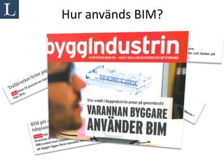 Hur används BIM?
 