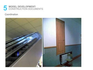 Coordination
5 MODEL DEVELOPMENT:
CONSTRUCTION DOCUMENTS
 