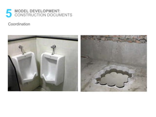 Coordination
5 MODEL DEVELOPMENT:
CONSTRUCTION DOCUMENTS
 