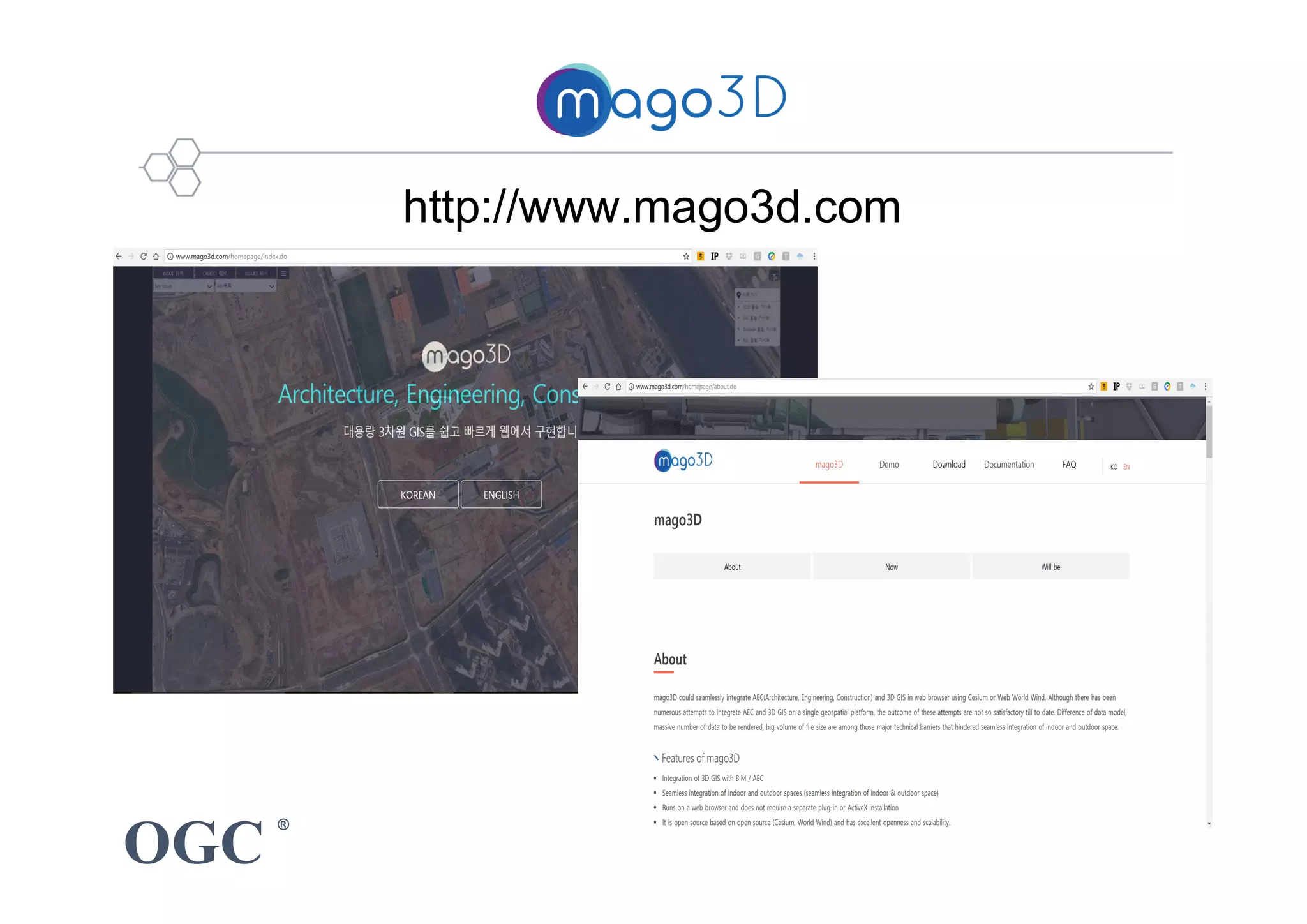 OGC
®
http://www.mago3d.com
 