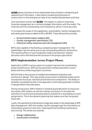 BIM in Construction Project Management: Boosting Efficiency | PDF