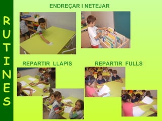 ENDREÇAR I NETEJAR


R
U
T
I   REPARTIR LLAPIS      REPARTIR FULLS

N
E
S
 