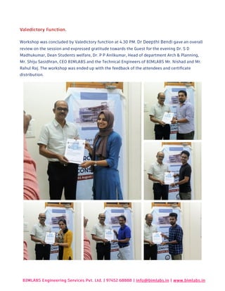 BIMLABS _ NIT Calicut Faculty Development Program | PDF