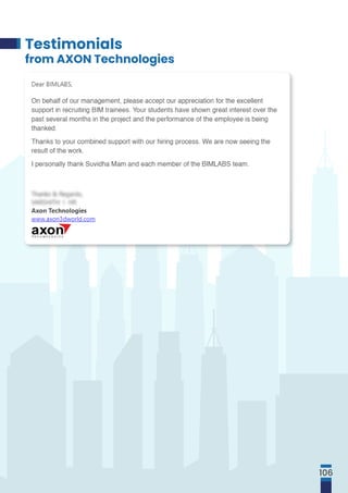 Testimonials
from AXON Technologies
106
 