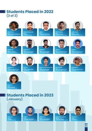 Place in
NITHA H.J
EUROSIA
as BIM INTERN - TRAINEE
Place in
SOBIN.K
CONSERVE SOLUTIONS
AS GRADUATE ENGINEERING - TRAINEE
Place in
GOPIKA G.R
BIMSOFT ENGINEERING
as BIM ENGINEER - TRAINEE
Place in
ABHIMANYU
COMTECH
as MEP DESIGNER
MUHAMMED LAMY PJ
GEOSTRUCTURALS
as STRUCTURAL ENGINEER - TRAINEE
Place in
Place in
GOVIND VENUGOPAL
TEC SEC
as TRAINEE-BIM-ENGINEER
Place in
SOURAV DAS
DESIONICS BIM CONSULTING
as BIM MODELER
Place in
GIPSON GILL
HSS BIM CHENNAI
as Junior Modeller (BIM-A&S)
Place in
PREM PRAKASH
BIMLABS GLOBAL
as BIM Application Engineer-Intern
Place in
ADNAN ZAKIR
BIMLABS GLOBAL
as BIM Application Engineer-Intern
Place in
DHANUSH CP
AXON TECHNOLOGIES
as BIM ENGINEER - TRAINEE
Place in
ABHIRAM D
AXON TECHNOLOGIES
as BIM ENGINEER - TRAINEE
Place in
PAUL STEPHEN
TAAL TECH INDIA PVT LTD
as Graduate Engineer - Trainee
Place in
SRUTHI P V
BOND INTERIORS
as Junior Planning Engineer
Place in
SIVASANKARI
TAAL TECH INDIA PVT LTD
as ENGINEER
Place in
BATTULA NAGADURGESWARA RAO
AXON TECHNOLOGIES
as BIM ENGINEER - TRAINEE
Place in
RAJITH K
AXON TECHNOLOGIES
as BIM ENGINEER
Place in
APARNA K M
TAAL TECH INDIA PVT LTD
as Graduate Engineer - Trainee
Place in
ANAND S
TAAL TECH INDIA PVT LTD
as Diploma Engineer - Trainee
Place in
AMAL RAJ
TAAL TECH INDIA PVT LTD
as Graduate Engineer - Trainee
Place in
ASHIK S
CONSERVE SOLUTIONS
as Graduate Engineer Trainee
Students Placed in 2022
(3 of 3)
Students Placed in 2023
(January)
95
 
