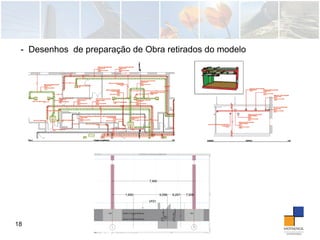 18
- Desenhos de preparação de Obra retirados do modelo
 