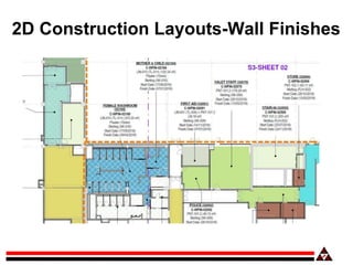 2D Construction Layouts-Wall Finishes
 