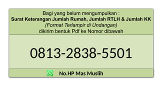 Bintek Sirumah 2024 pemerintah desa untuk rtlh.pptx