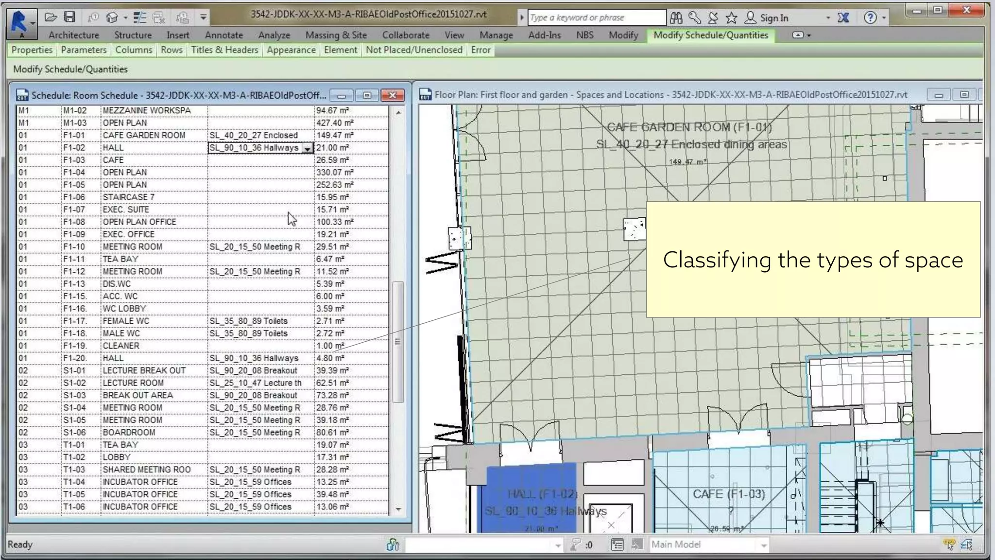 Classifying the types of space
 