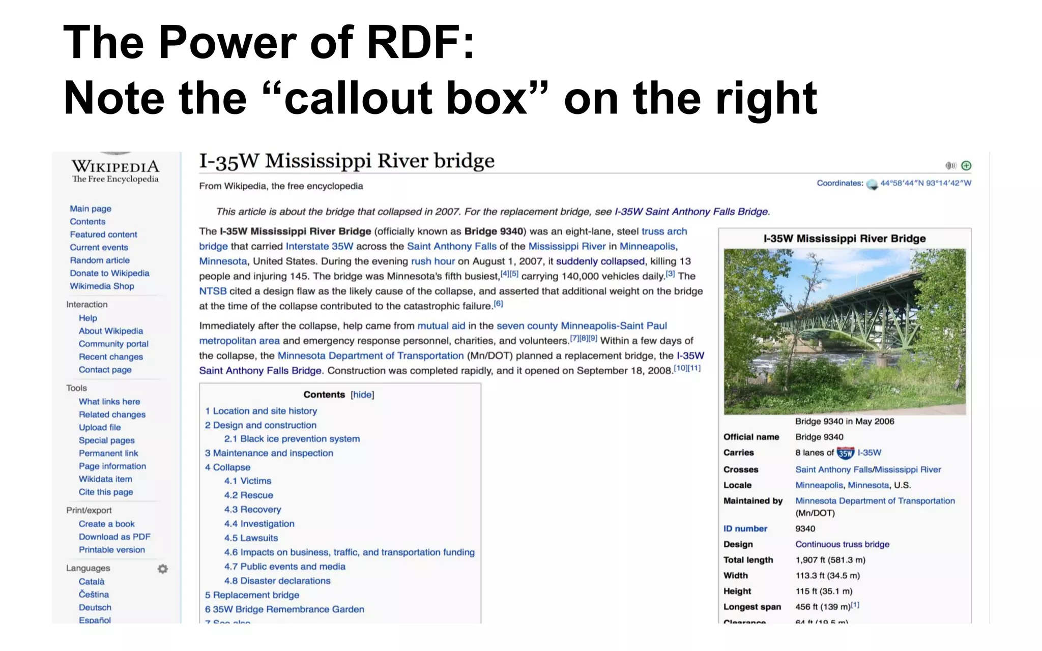 Exercise 07: Describe Bridge from DBPedia  