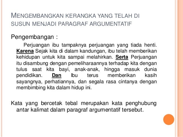 Kata Penghubung Yang Argumentatif Katabaku